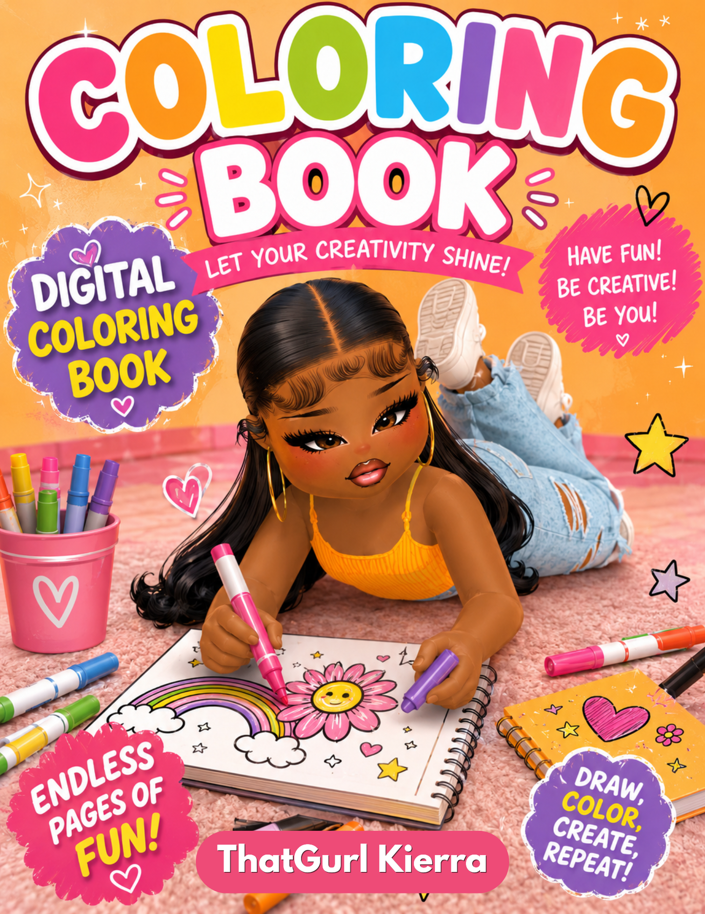 Digital Coloring Book - ThatGurl Kierra