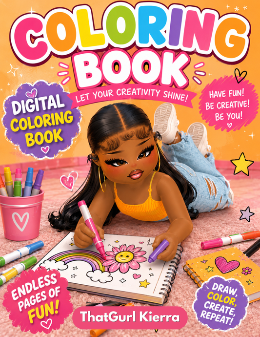Digital Coloring Book - ThatGurl Kierra
